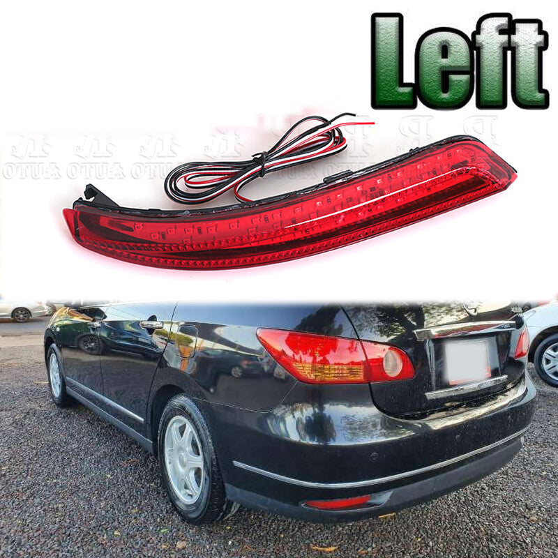 Left For Almera Bluebird Sylphy 2006-2014 Reflector LED Stop Brake Light v