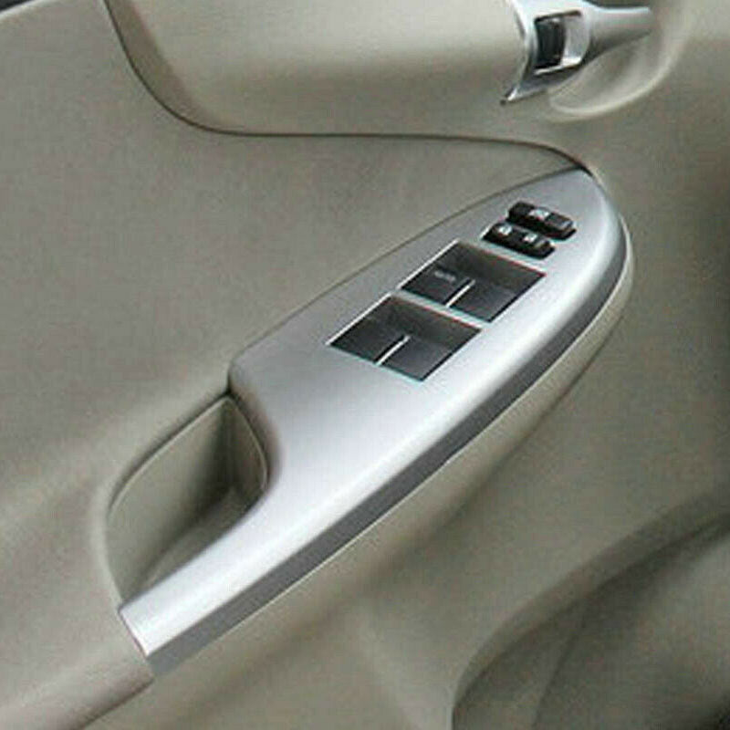 4x Front Rear Left Right Door Window Switch Bezel Trim For 09-13 for Toyota for Corolla