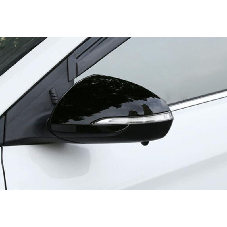 Bright Black Side Door Rearview Mirror Cover cap for Hyundai for Elantra 2017-2020