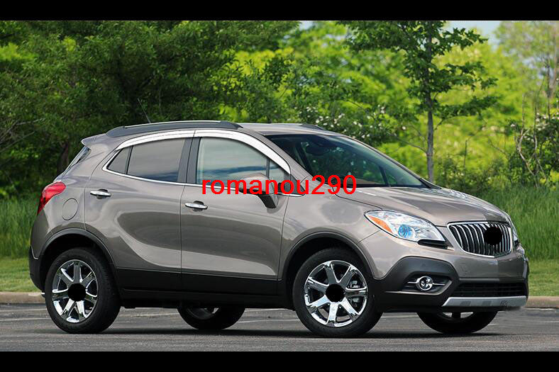 for Buick Encore 2013-2023 silver Window Visors Sun Rain Guard Vent Deflectors