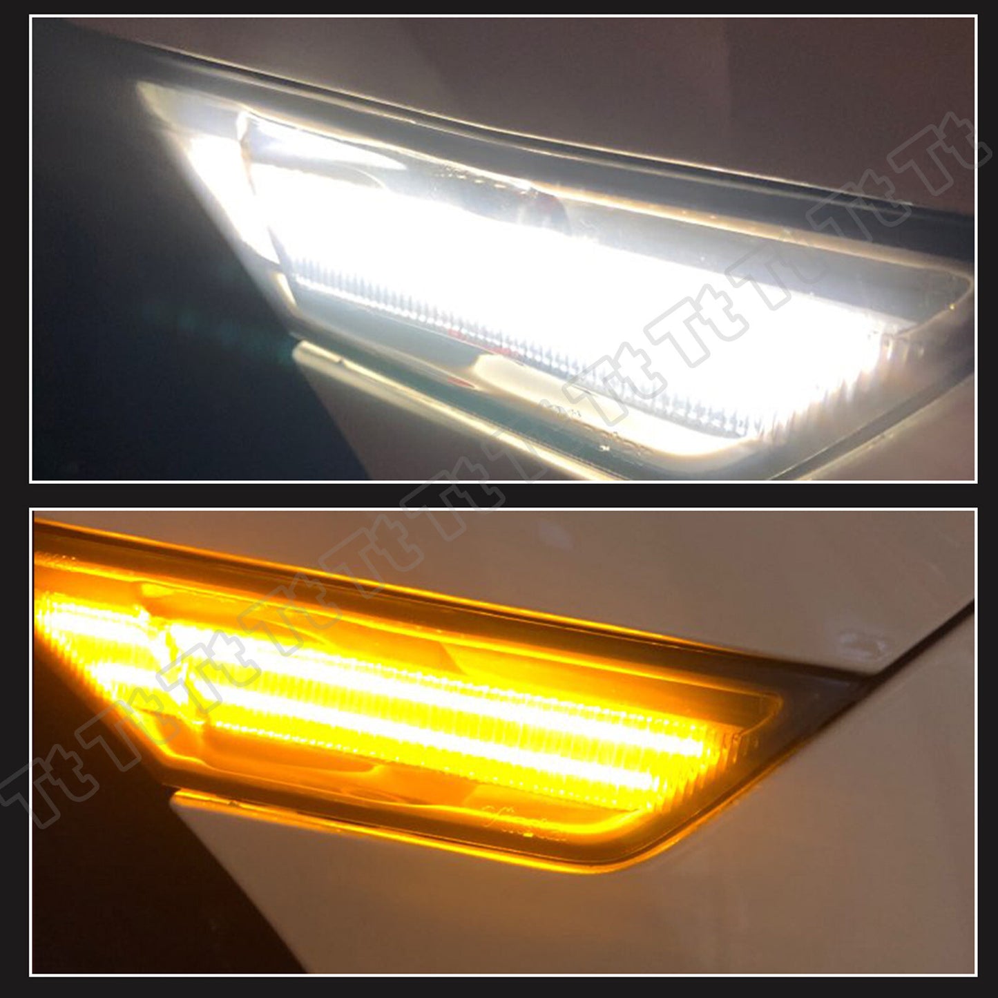 For 2016 - 21 for Honda for Civic Switch LED Fender Side Marker Light Turn Signal Light - v