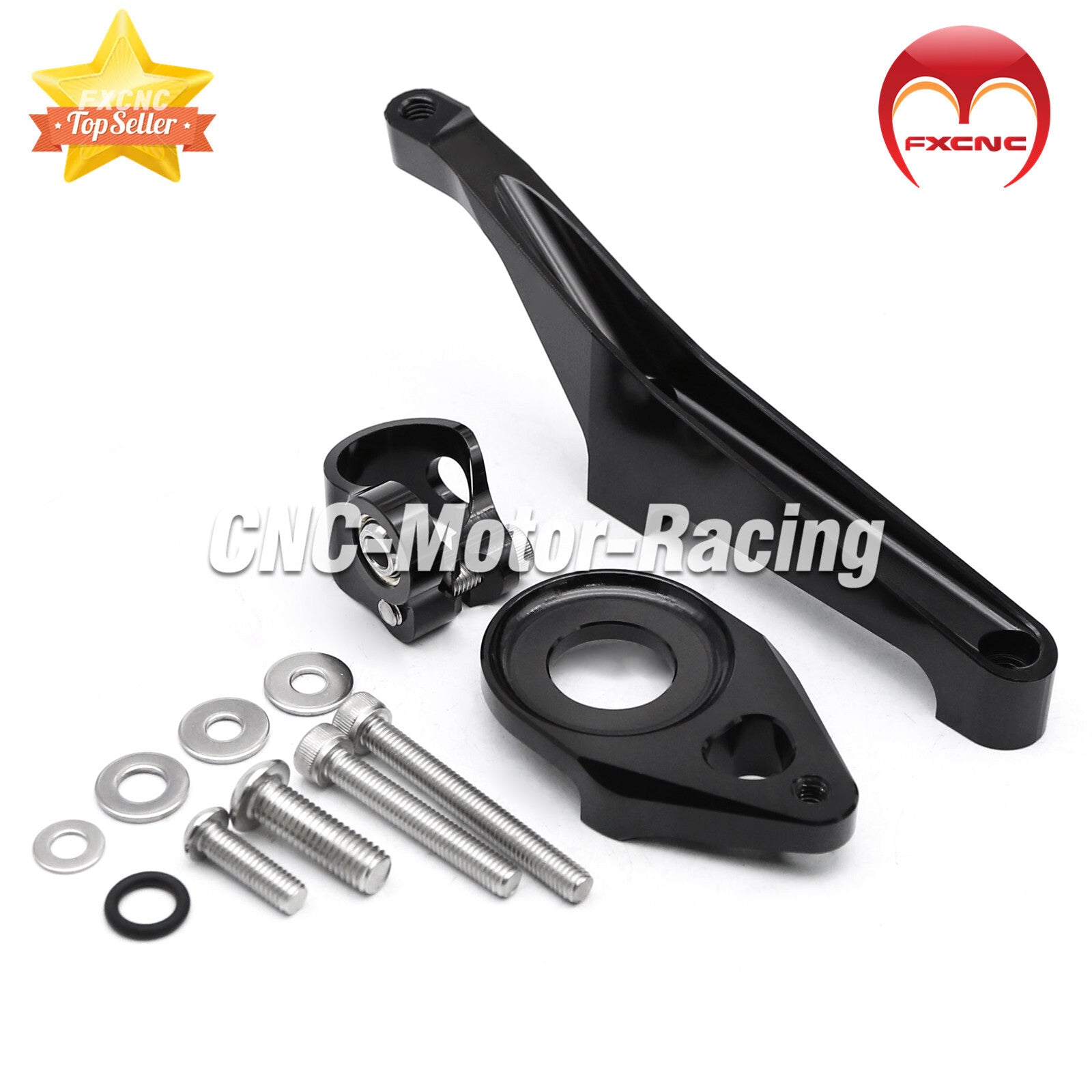 Steering damper stabilizer mounting bracket kit for SV650 2016-2022 motorcycles.