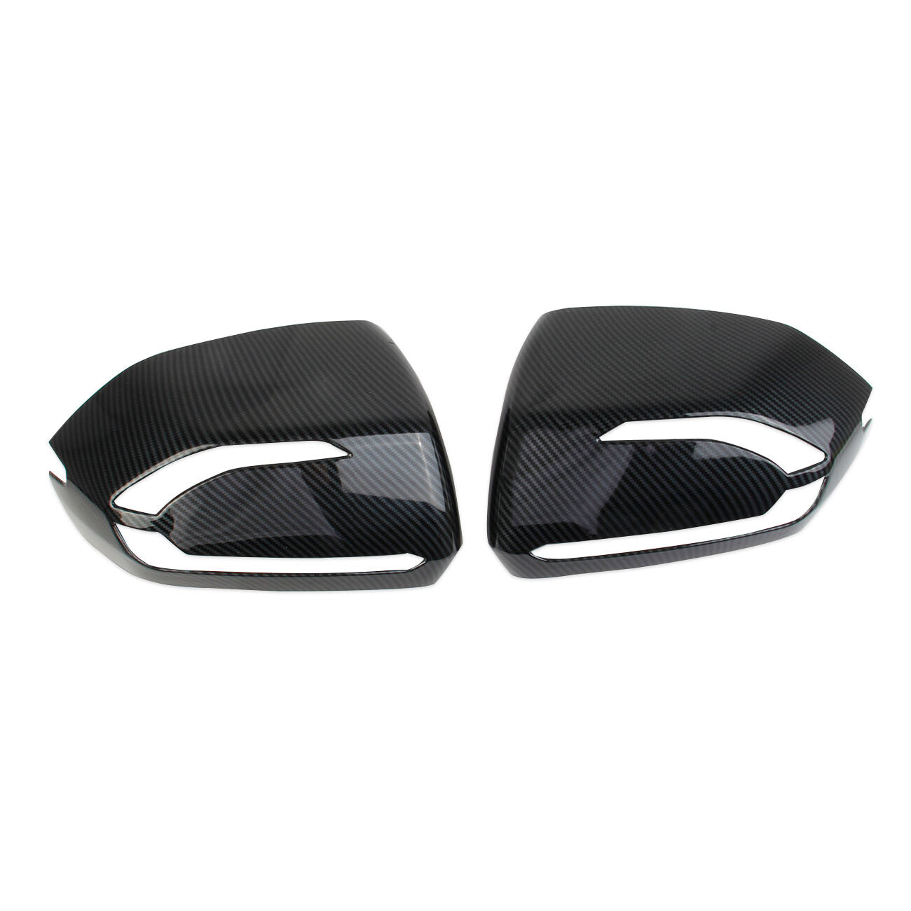 ?Carbon Fiber Style Side Rearview Mirror Guard Cover Trim for Hyundai Palisade