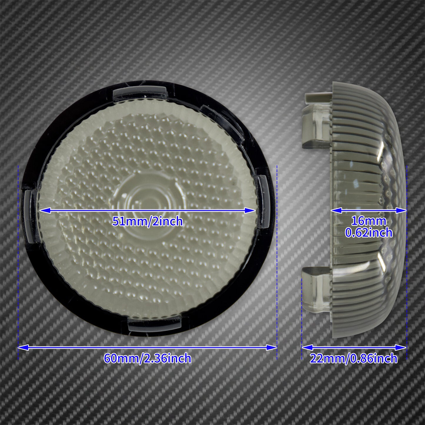4 Smoke Bullet Turn Signals Light Lens Cover Fit for Harley Dyna Softail Touring