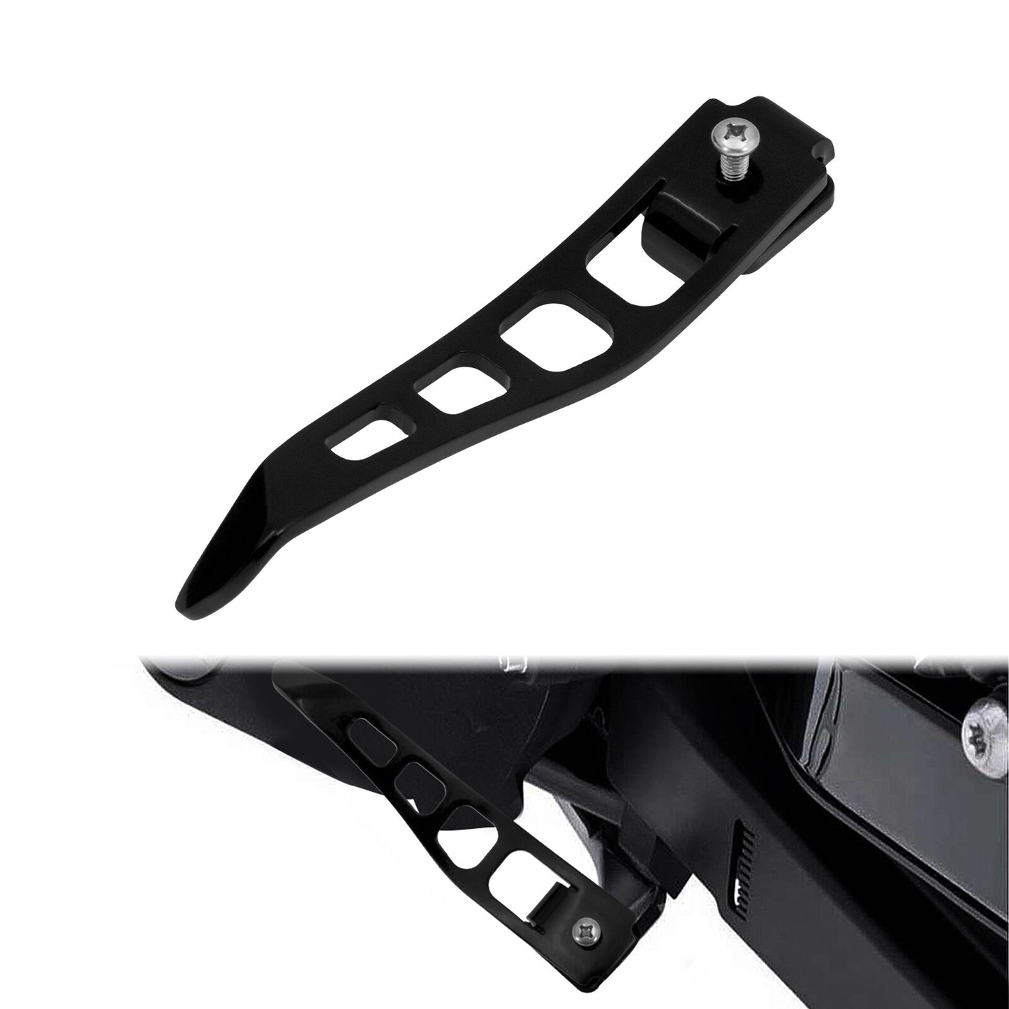 Black Stand Kickstand Extension for Harley Dyna Fat Bob Super Glide 1993-2017 Q