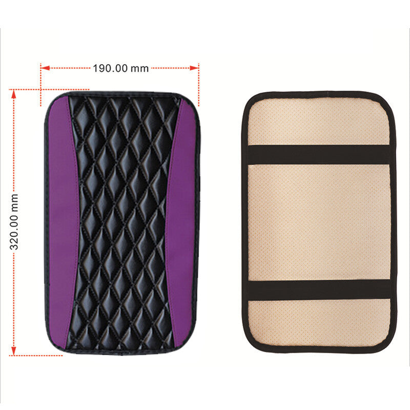 1*Universal Car Accessory Armrest Cover Center Console Box Pad Protector Purple