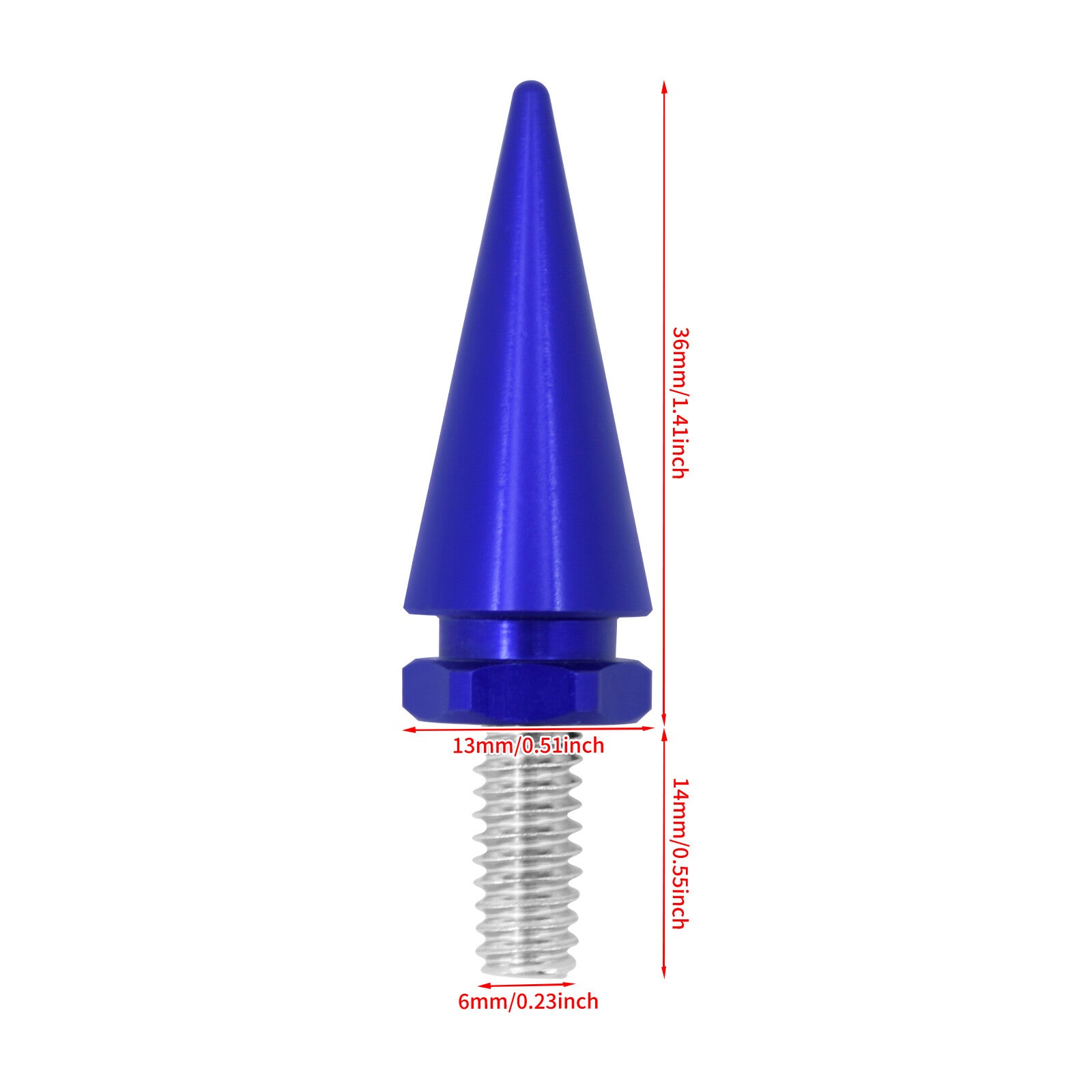 3x Blue Impaler Spike Wind Screen Windshield Bolt For Electra Street Glide 96-13