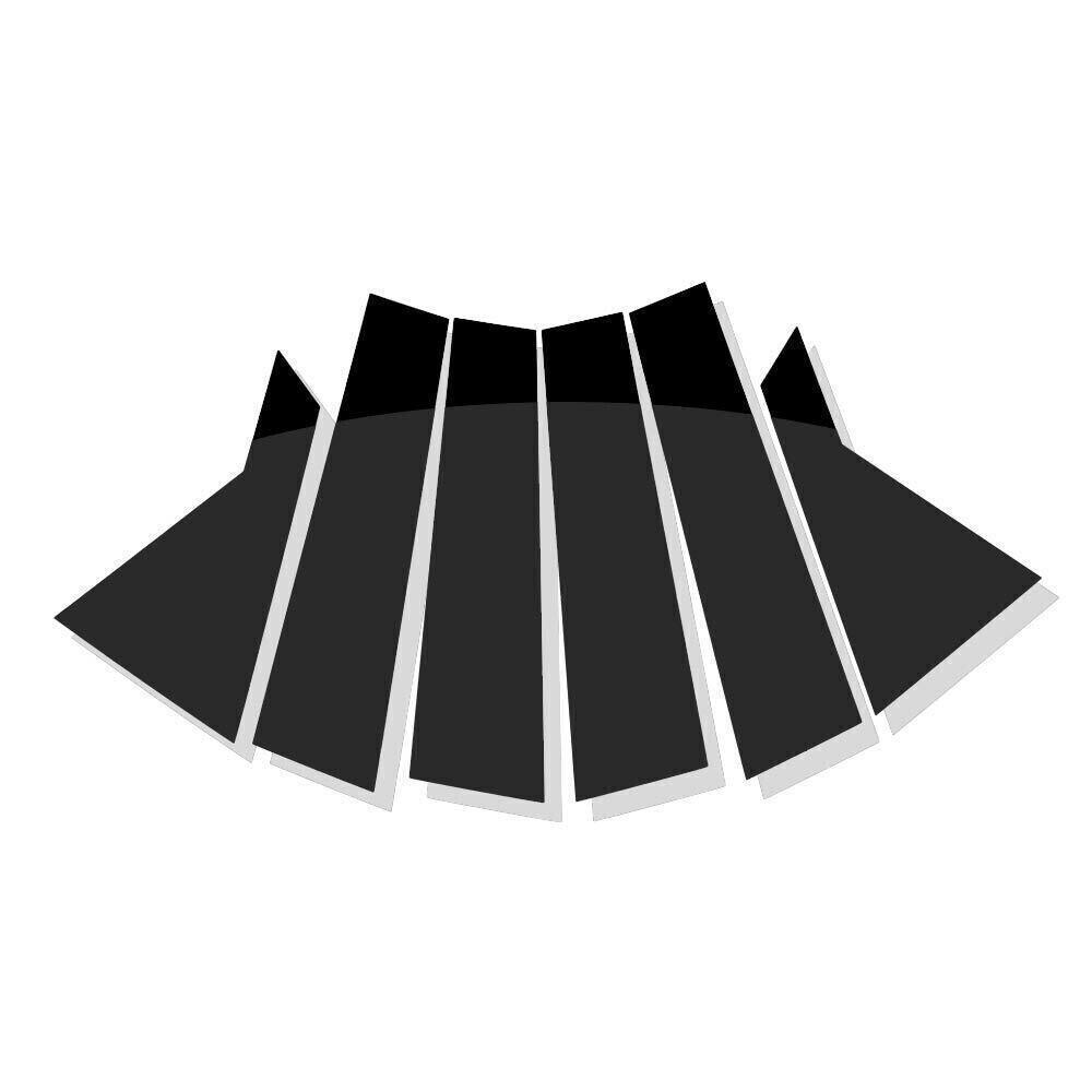 PC Black Pillar Posts for KIA Seltos 2020-2023 1Set Door Trim Window Cover Kit