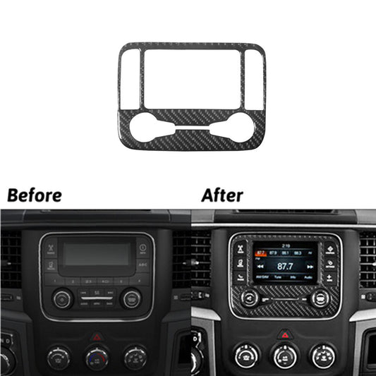 Red for Mercedes R-Class 2009-2012 Rear Central Air Vent Trim Cover Carbon Fiber v