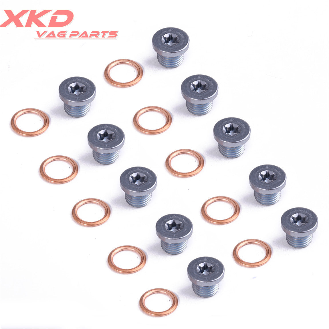 10X Engine Oil Drain Plug & Gaskets for VW for Jetta for Golf CC for Tiguan for AUDI Q3 N0138157 Q