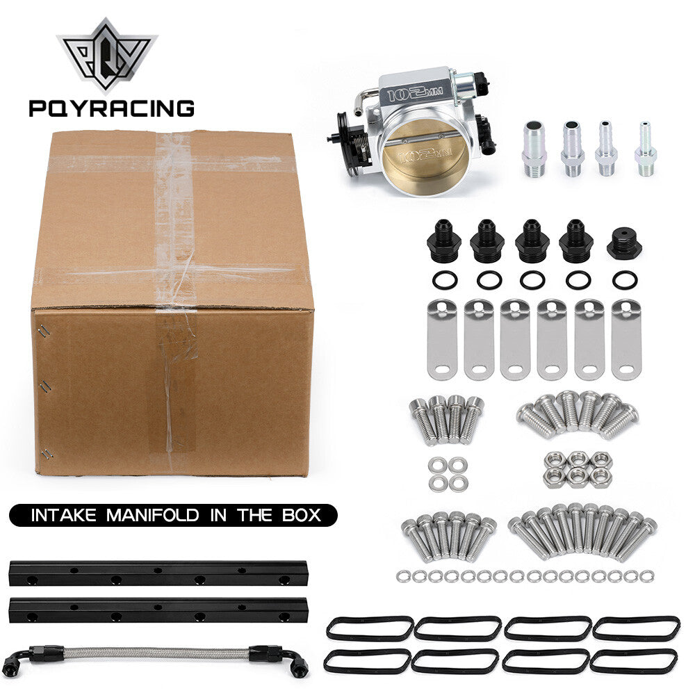 For LS1 LS2 LS6 4.8L 6.0L 102mm High Profile Intake Manifold  Throttle Body SL