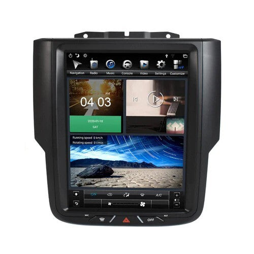10.4 Android for Tesla Vertical Screen Car-Play GPS Radio for Dodge for Ram 2013-2019