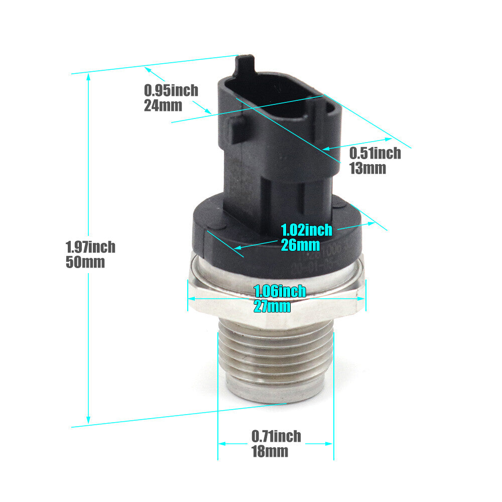 Suitable for Dodge for Ram 2500 3500 6.7L diesel fuel rail pressure sensor 0281006327- v