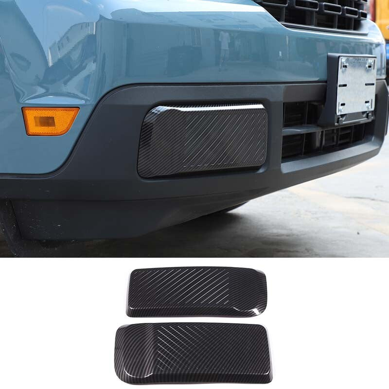 Red carbon fiber door trumpet tweeter frame decorative sticker for Corvette C7 2014-2019