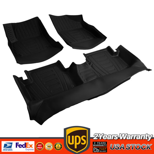 For 2016-2019 for Chevy for Cruze 5 Seats TPE 3D Floor Mats Row Heavy Duty Liners Black Q