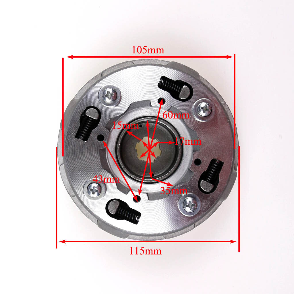 17-tooth automatic clutch 50cc 70 110cc 125cc All-terrain vehicle go-kart pit off-road bicycle TaoTao Roketa