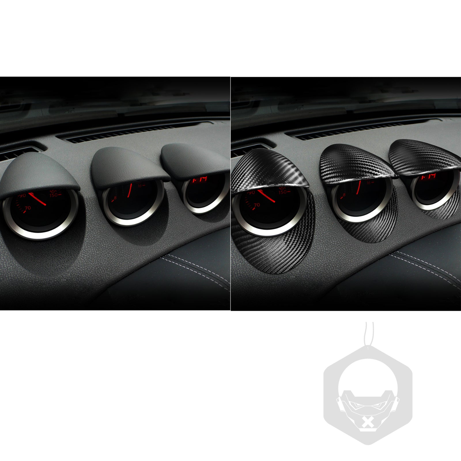 carbon fiber dashboard trim, instrument panel pointer cover trim for 370Z - n