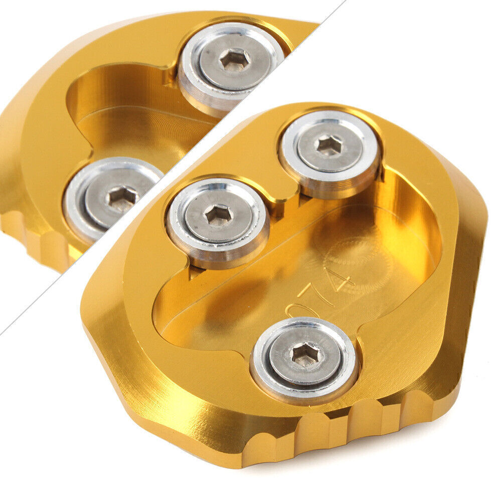 Kickstand Side Stand Plate Extension Pad for YAMAHA YZF-R6 2017-2018 Gold Q