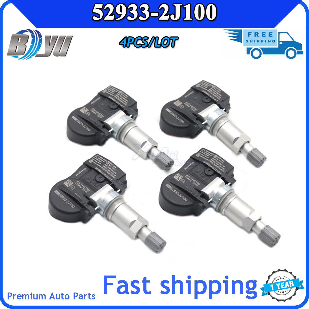 Tire pressure sensor suitable for Hyundai for Kia Rio 2018/2019 4-piece TPMS 52933-2J100