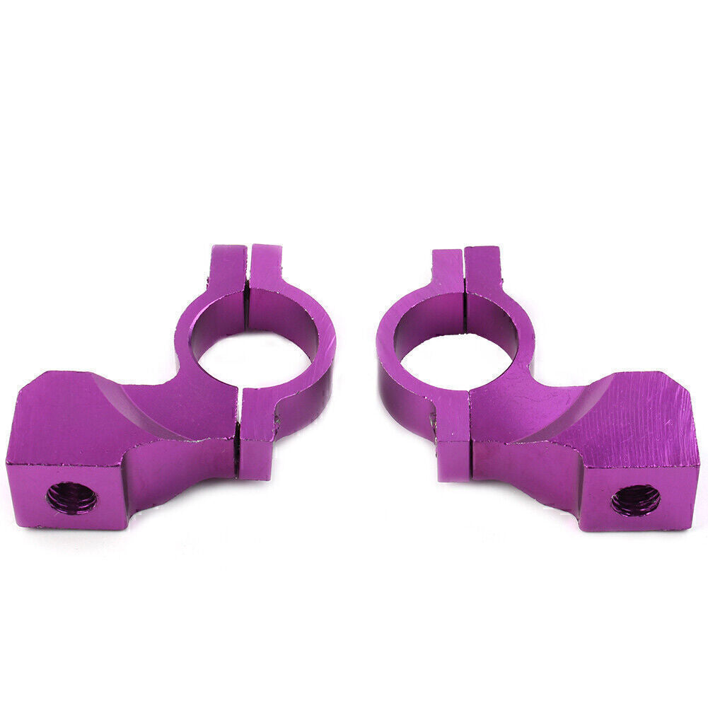 22mm 7/8'' Motorcycle Bike Handlebar Rearview Mirror Mount Bracket Clamp Purple Q