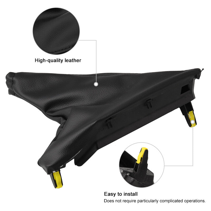 Handbrake and T-bar boot cover set in leather, suitable for FG-X 2008 ~ 2018- n