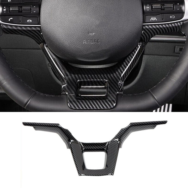 Steering Wheel Trim ABS Carbon fiber for Jeep Grand Cherokee L 2022-2024 v