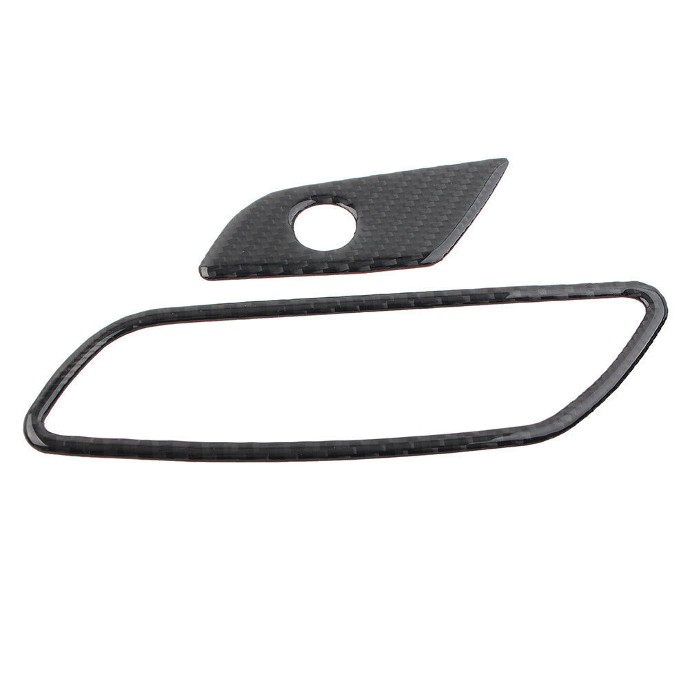 2 Pcs Copilot Storage Box Handle Cover Trim for Audi A6 C8 2019-2021 2020 Car UK