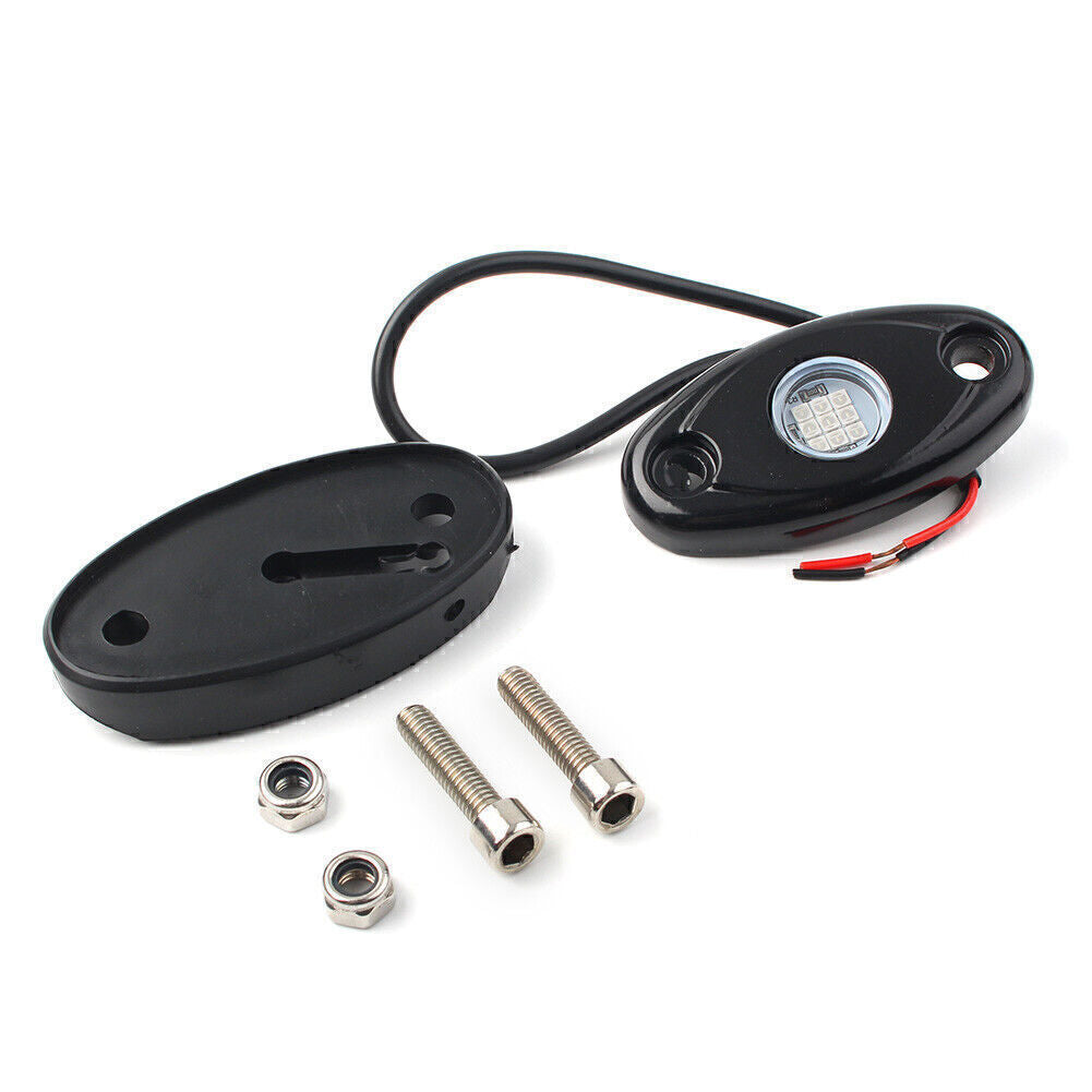 9W LED Rock Light Lamp Pods for JEEP Offroad Truck Under Body Trail Rig Lamp 2PC