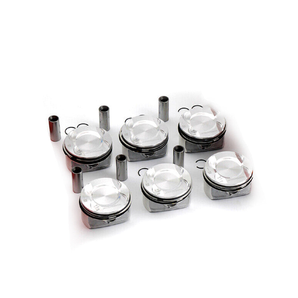 6Pcs Pistons Rings Set 9.3:1 for BMW E87 E90 E92 E60 130i 330i 530i N52B30 3.0L