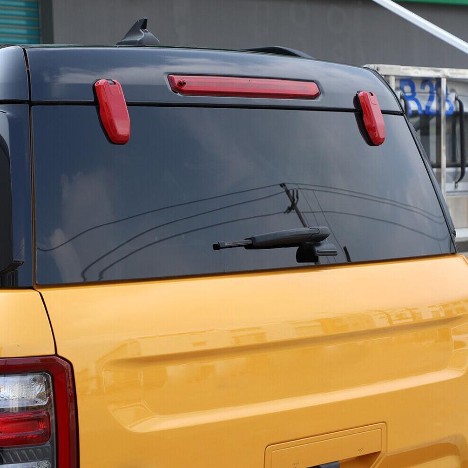 For 2021-2024 Bronco Sport ABS Red Rear Upper Door Window Hinge Cover Trim v