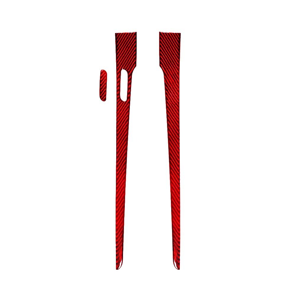 2Pcs Red Carbon Fiber Loudspeaker Cover For Lancer 2008-2015 Type A v
