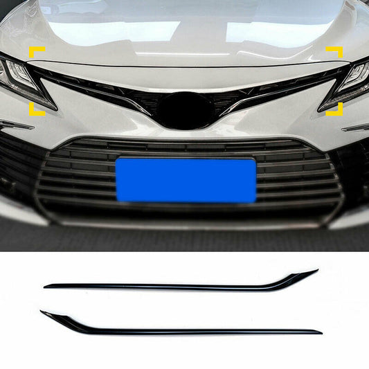 for Toyota for Camry XLE,LE 2021-23 Black steel Front Grille Grill Strip Cover Trim