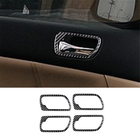 Red Rear Drain Cup Panel Trim Interior Carbon Fiber Sticker for Audi Q7 2016-19 v