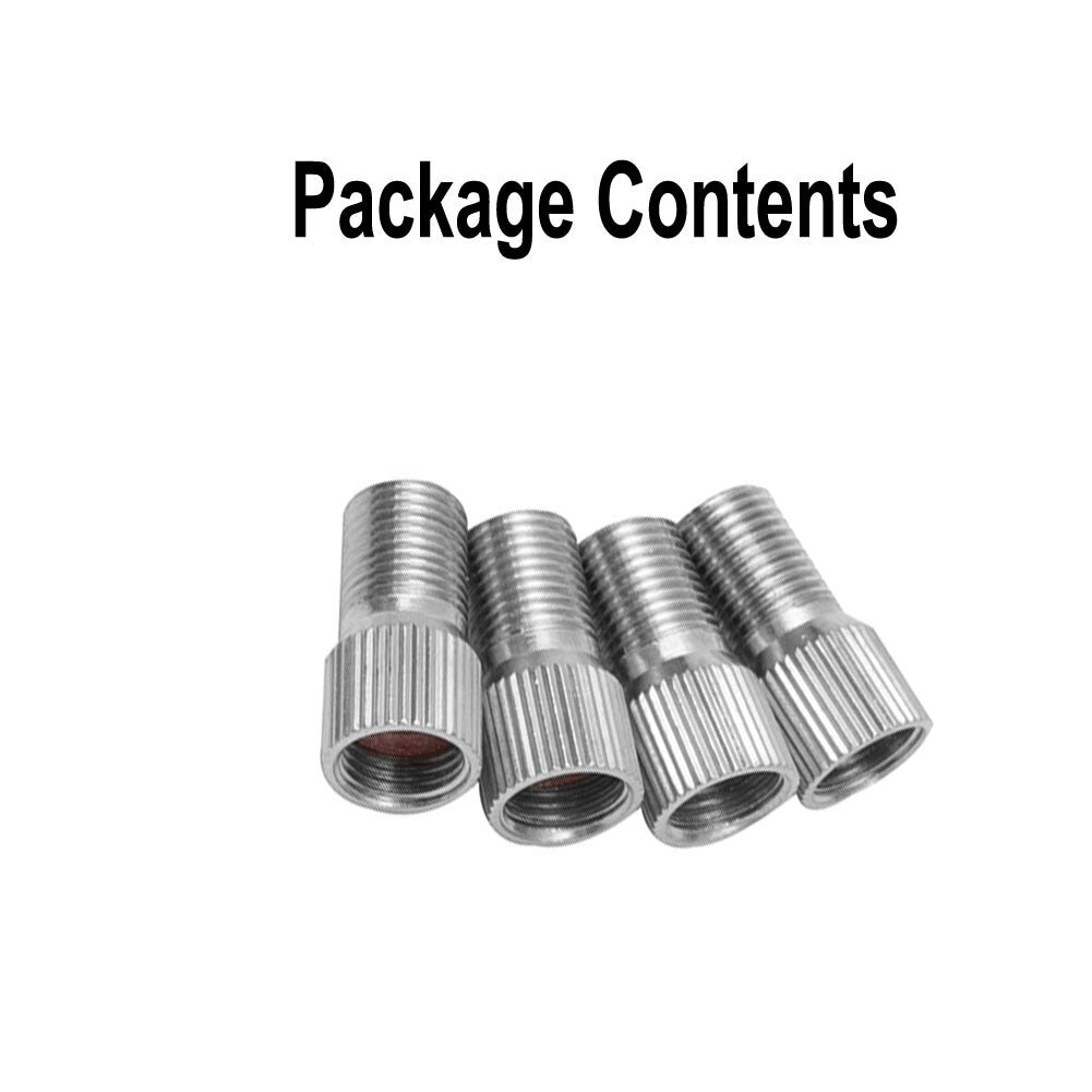 4pcs 19mm Chrome Tyre Wheel Valve Stem Cap Extension Extender For Car/Truck NEW v