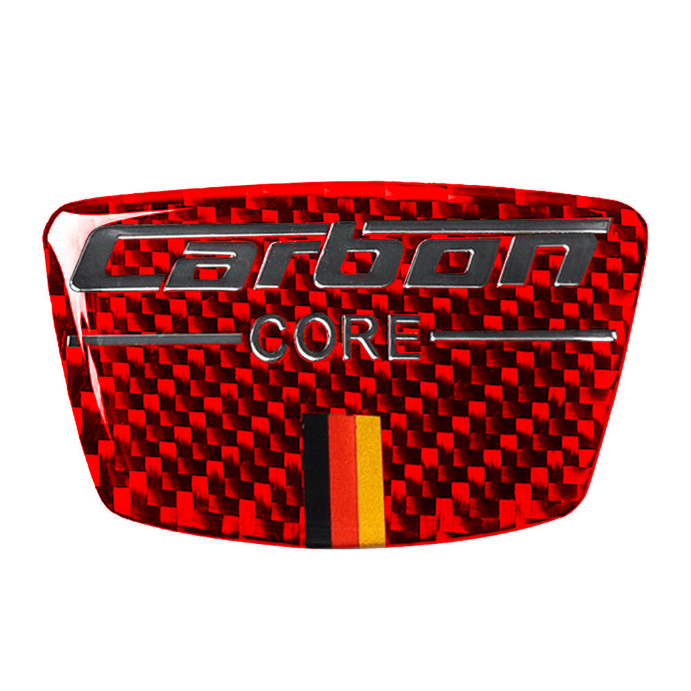 Car Core Emblem B Column Pillar Anti-Collision Trim Carbon Fiber Red Universal