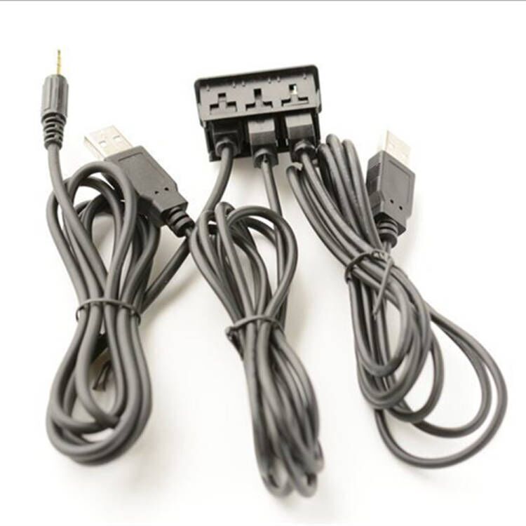 1.5M PD USB Port for Charger AUX Extension Cable Adapter Car Boat Dash Flush Mount