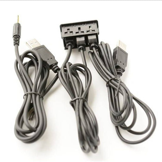 1.5M PD USB Port for Charger AUX Extension Cable Adapter Car Boat Dash Flush Mount
