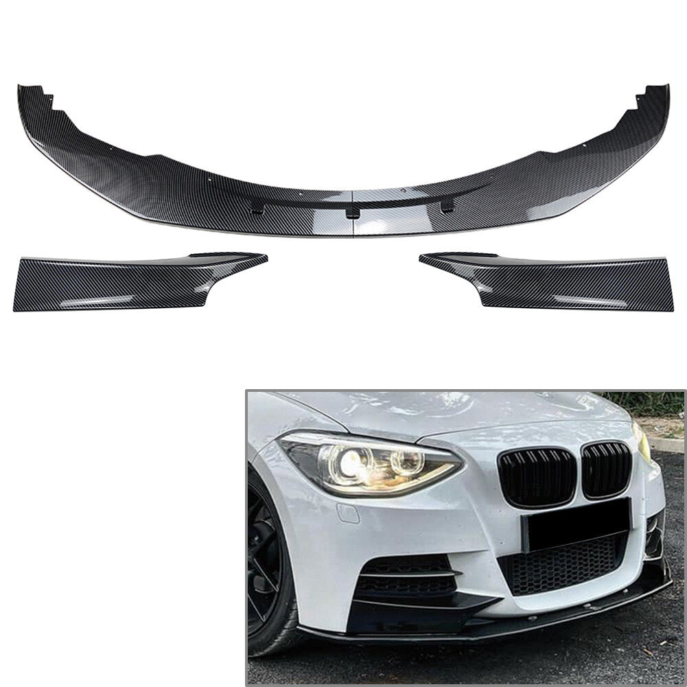 Front Bumper Spoiler Lip+Side Splitter Cover Trim for BMW 1 Series F20 F21 M