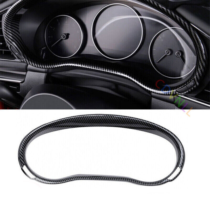 for Mazda CX-30 2020-2024 Carbon Fiber Dashboard Frame Trim Cover Bezel Trim 1X