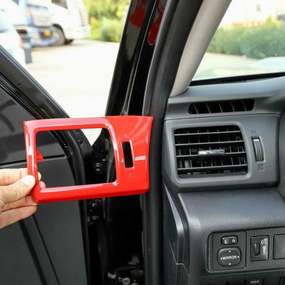 For 2010-2023 4Runner ABS Red Side Air Conditioner Outlet Vent Cover Trim v