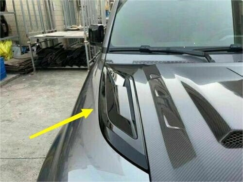 for Land Rover for Defender 90 110 130 2020-23 Black ABS Front Side Hood Vent Trim2