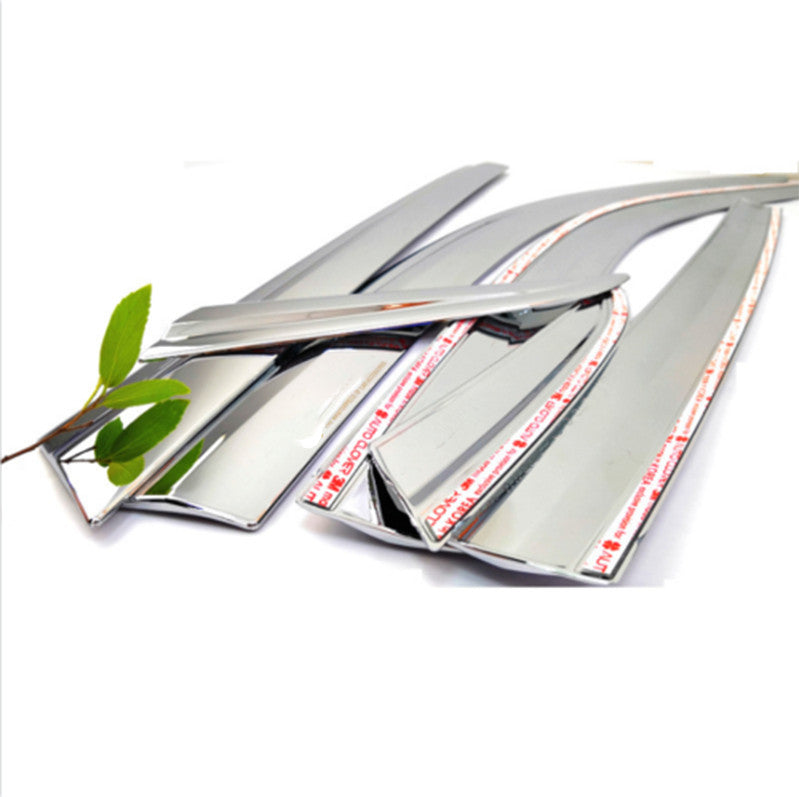 Chrome Window Visor Sun Rain Guard Vent Shade For 2017-18 for Jeep Grand Cherokee n