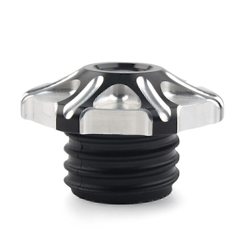 CNC Cut Vented Gas Cap Fuel Tank Right-hand Thread for Harley Sportster Softail Q