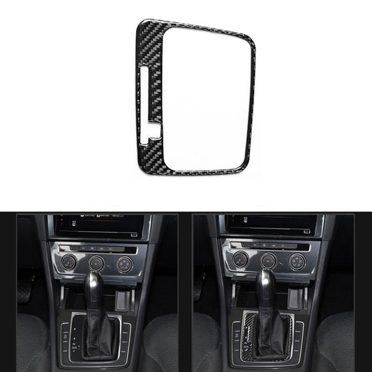 Carbon Fiber Gear Shift Panel Inner Frame Trim Cover for VW for Golf MK7 2014-2019