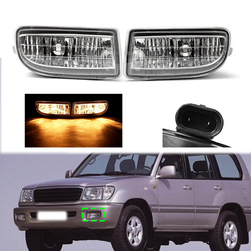 1 Pair Front Bumper Fog Light Driving Lamp for Toyota for Land Cruiser 1998-2007