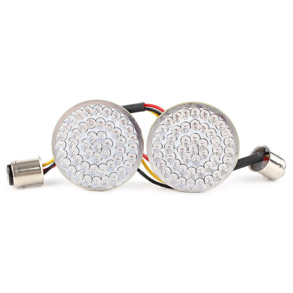 Rear Red 1157 LED Turn Signal w/Running Light Inserts Fit for Harley Touring Motor