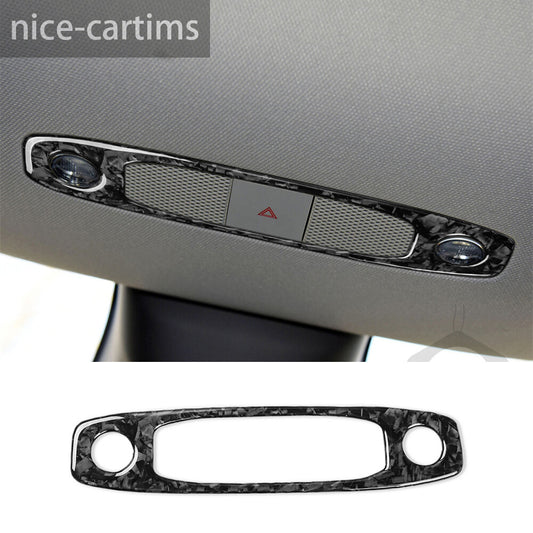 for Tesla Model 3 / Y 2017-2022 Headlight Switch Panel Cover Forged Carbon Fiber