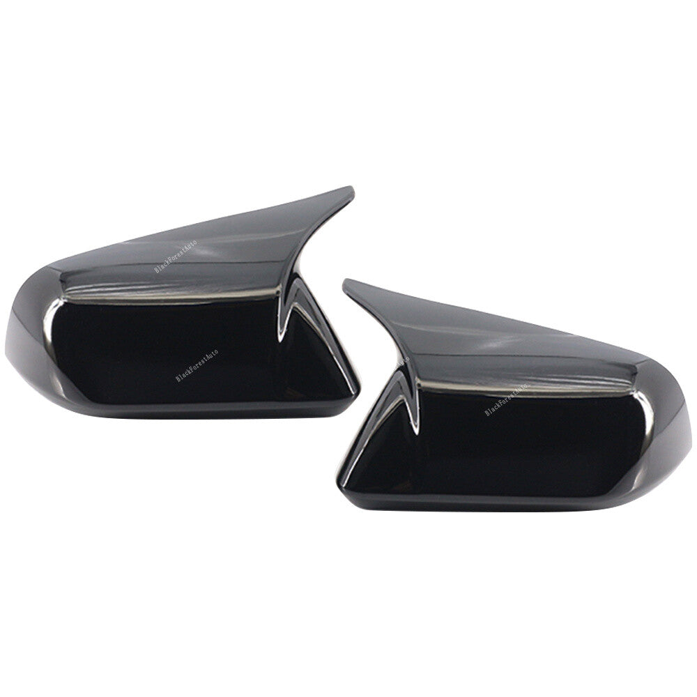 Fit for Ford for Mustang 15-2022 Glossy Black Rearview Door Side Mirror Cover Trim
