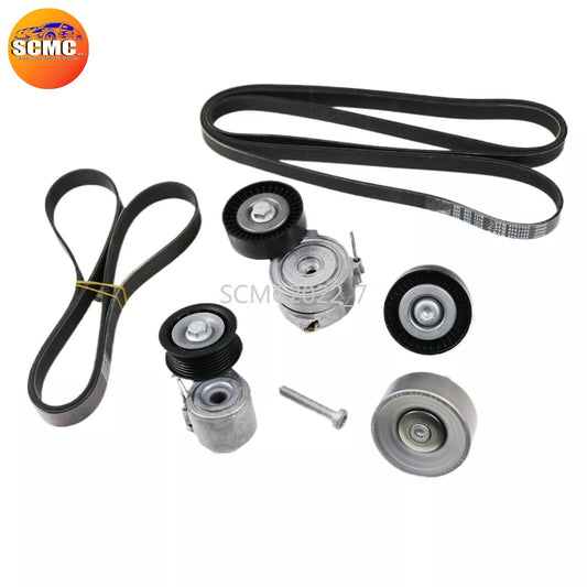 6PCS Engine Belt Tensioner Idler Pulley Kit for AUDI for A8 3.0T 06E903137R 6PK2475