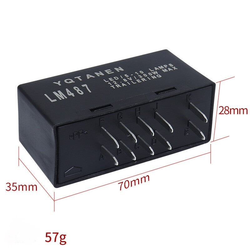 10 Pin 12V LED Flasher Relay Turn Signal Flash Controller 15231201 10383321